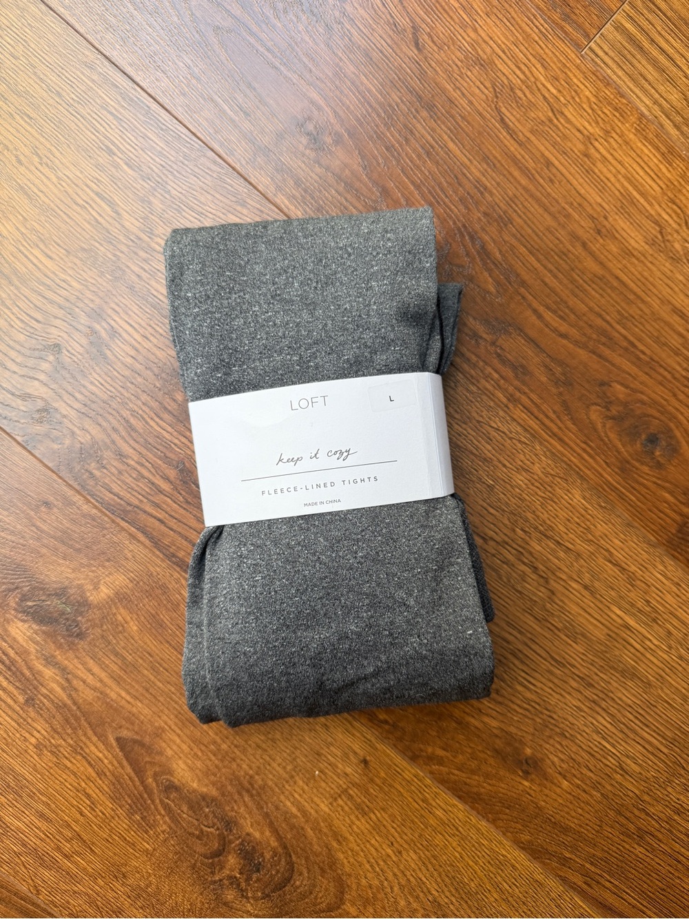 LOFT Fleece-Lined Tights - Dark Gray